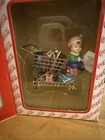 1997 Enesco Coca Cola Elf Shopping Cart Sprite Coke Diet Coke Christmas Ornament