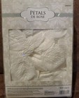 3 Pkgs Of White Rose Flower Petals Wedding Party Table Floral Confetti - 900 Pcs