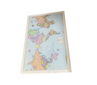 Rand Mcnally Cosmopolitan Map Of The World Poster 1980 s 32 x21  Vintage