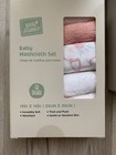 Little Journey Pink Baby Bow Bamboo Hooded Bath Towel With Wash Cloths