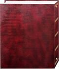 Magnetic Self Adhesive 3-ring Photo Album 100 Pages  50 Sheets   Burgundy Red