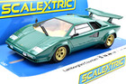 Scalextric Verde Pino Green Lamborghini Countach Dpr Lights 1 32 Slot Car C4500
