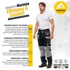 Mens Utility Cargo Pants Heavy Duty Trousers With Knee Pads   Holster Pockets