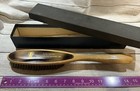 Vintage Crites Moscow Golden Viking Clothing Brush Brass Bristles W  Box Tubh4