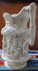 Antique Victorian Charles Meigh Bacchanalian Dance Pitcher 1844 W o Pewter Lid