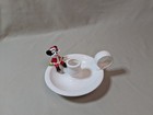 Walt Disney Productions Mickey Mouse Christmas Candlestick Holder Japan Vintage