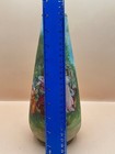 Gebruder Heubach Tapestry Porcelain Garden Scene Vase Germany Antique 1800  G7