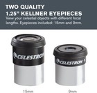 Celestron - Powerseeker Telescope Accessory Kit - Two 1 25  Kellner Eyepieces -