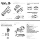Metal Mawl C1 Ir Flashlight With Ir Green Laser   M600c Led Flashlight   Switch