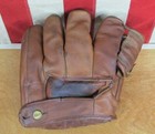 Vintage 1950s Wilson Leather Split Finger Baseball Glove Ted Williams Pro Model