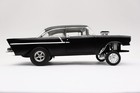 1957 Chevrolet 150 Gasser  prime Time  Black 1 18 Diecast Model By Acme A1807020