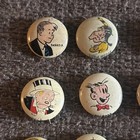 Lot Of 24 Vintage Kellogg s Pep Pinback Buttons Advertising 1940   s