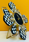 Mackenzie-childs 44107-026 Blooming Desk Clock  Hand Painted  Easel Back  New 
