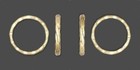 Lot 25 Key Rings   25mm 1  Sturdy Split Ring   Quality Hammered Gold   Versatile