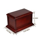 Cherry Solid Wooden Urns For Adult Male  Cremation Urns Eco-friendly Wooden C   