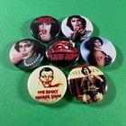 Rocky Horror Picture Show 1  Pinback Button Set  all 7 Pins  Tim Curry Drag