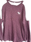 Victoria Secret Pink Sweatshirt Long Sleeve Shirt Spirit Jersey Sz L Women Logo