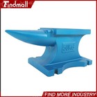 Findmall 110lb Long Round Horn Forged Steel Blacksmith Anvil 50kg Horn Anvil