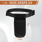 2 Pcs Black Portable Massage Lotion Holster  Adjustable Massage Oil Bottle Belt