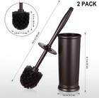 Toilet Bowl Brush Holder Set  2 Pack Modern Deep Cleaning Bathroom Toilet Scr   