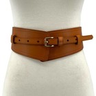 Women 2 In 1 Wide Waist Skinny Vintage Soft Cowhide Leather Waistband Boho Belt