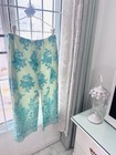 Waist 32 Inch Hip 44 Inch White Skirt With Green Lace Plus Size