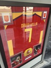 David Villa Autographed Framed Jersey Coa World Cup    