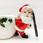 Vintage Kitchsy Relpo Santa Claus With Toy Bag Christmas Planter Japan Ceramic