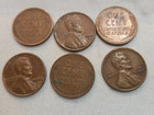 Old Vintage Coins Lincoln Wheat Cent Rolls 1958-d  Roll Of 50 Pennies  roll J 