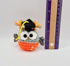 Mini Crochet Owl Graduation Gift Stuffed Animal Plush W  Cap