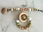 Personalised Teether Dummy Clip - Custom Soother Holder - Pacifier Chain Gift