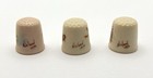 Nicland Hand-painted Porcelain Thimble Set Of 3