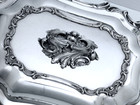 1845 A B Savory   Sons London Lg Rococo Revival Entree Serving Dish 13  80 Dwts