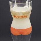 Original Vintage Hooters Body Shaped 10  Beer Glass  Hampton Roads  Va