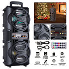 4000w Portable Bluetooth Speaker Dual 6 5  Woofer Heavy Bass Sound Party System