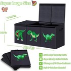 Extra Large Toy Box Storage Organizer W lids - 155l Dinosaur Collapsible Chest