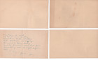 Vintage Jefferson 1 Cent Post Cards Lot Of 4  Beige Antique Ephemera Usps 1930s