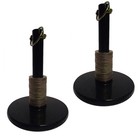  2  Universal Snow Plow Shoe Skid Foot Assemblies Snowplow Snowblade Cast Iron