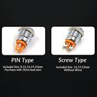 8 12 16 19 22mm Waterproof Ip67 Metal Led Indicator Pilot Dash Light Panel Lamp