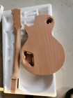 One Pc Mahogany Body   Neck Hum Pickup Electric Guitar Kit Flame Maple Top 2-3cm