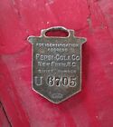 Vintage 1909 Delicious Healthful Pepsi Cola  6705 Watch Fob  New Bern Nc