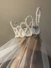 4pc Bridal Accessory  Set Complete W beautiful Bridal Bouquet       