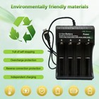 New Charger 4 Slot Usb Lithium Li-ion Battery Rechargeable Batteries Power