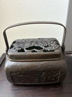 Vintage Chinese Bronze Cuboid With Handle Hand Warmers incense Warmer
