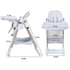 Baby High Chair For Infant Portable Toddler Feeding Seat With Belt For Home  Din