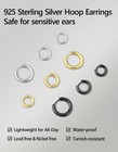 Krkcandco 15mm Silver Hoop Earrings For Men