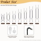 4 Pack Plate Hangers For Wall  Suitable For 6-8 Inch Art Plate  Stainless Ste   