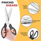 Sewing Scissors For Fabric Cutting  9 5  Fabric Scissors Pinking Shears  Zig    