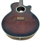 Rare Takamine Pt108 Acoustic Electric Guitar Sunburst Mij W  Original Hard Case