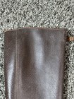 Antique Military Brown Leather Gaiters Leggings Puttees Pair Early 1900s 